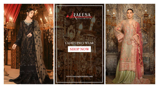 pakistani ladies pret wear online