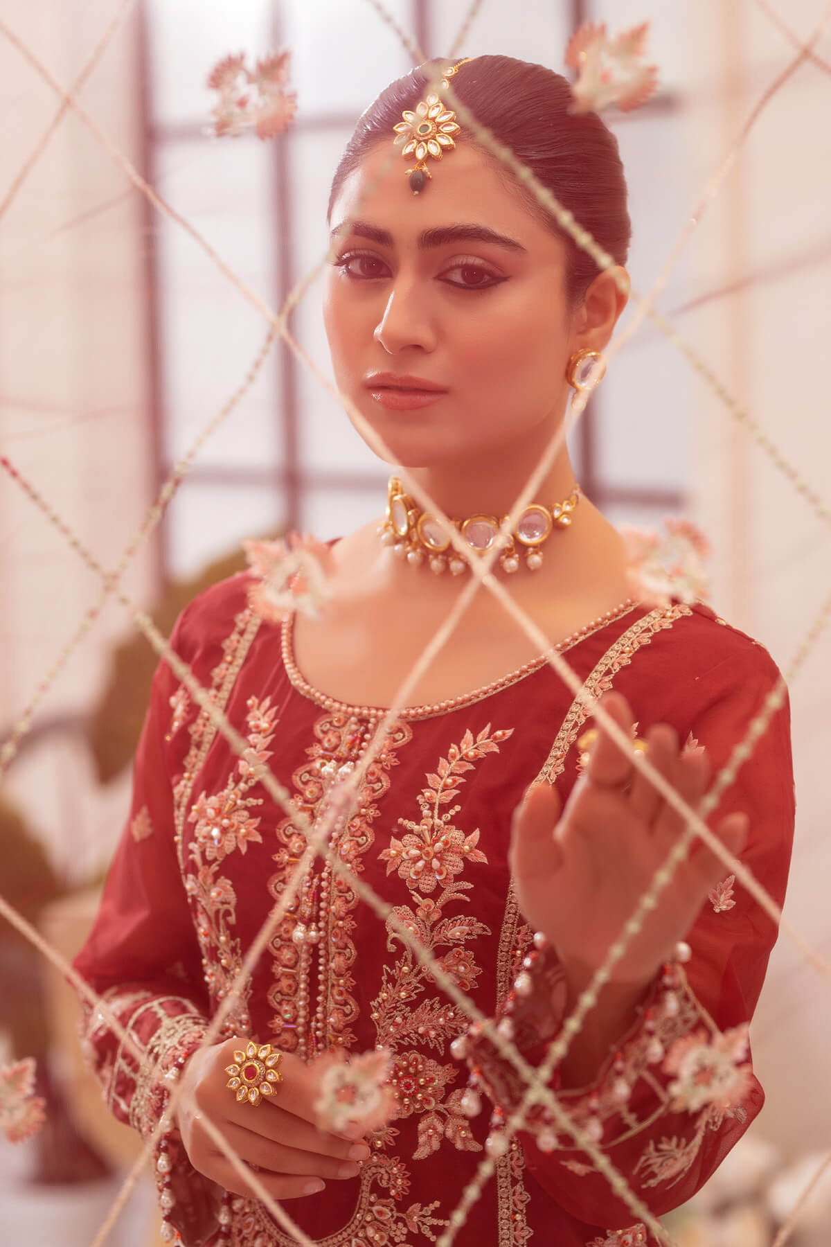 Raeesa Premium | DL-1015 Roseate Belle