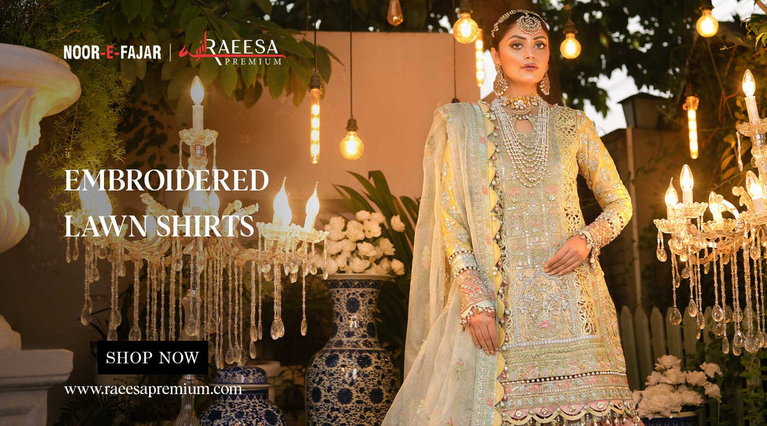 embroidered lawn shirts for women