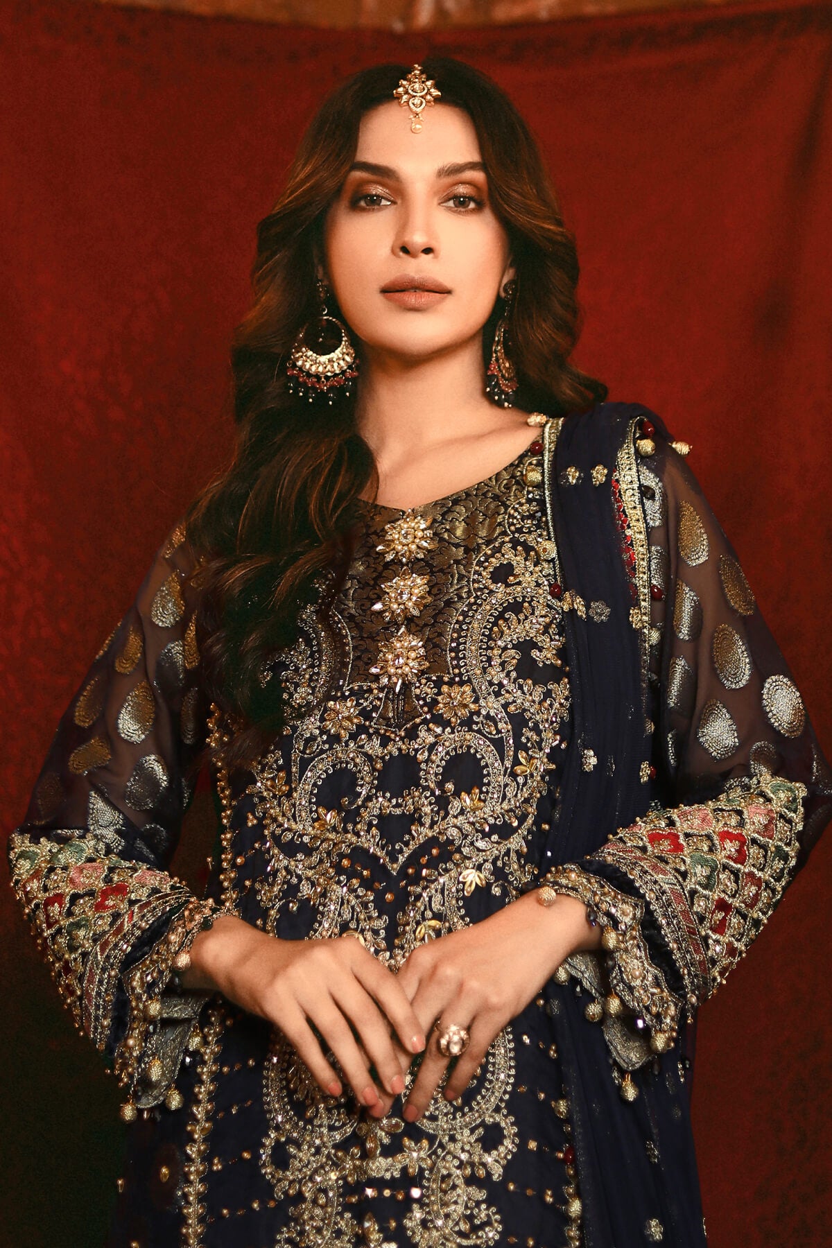 Raeesa Premium | Nooraniat | D3-Dark Midnight Blue