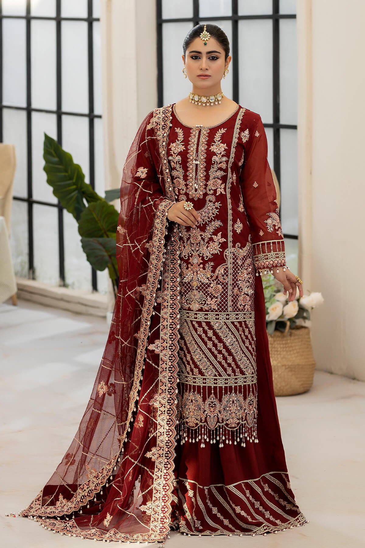 Raeesa Premium | DL-1015 Roseate Belle