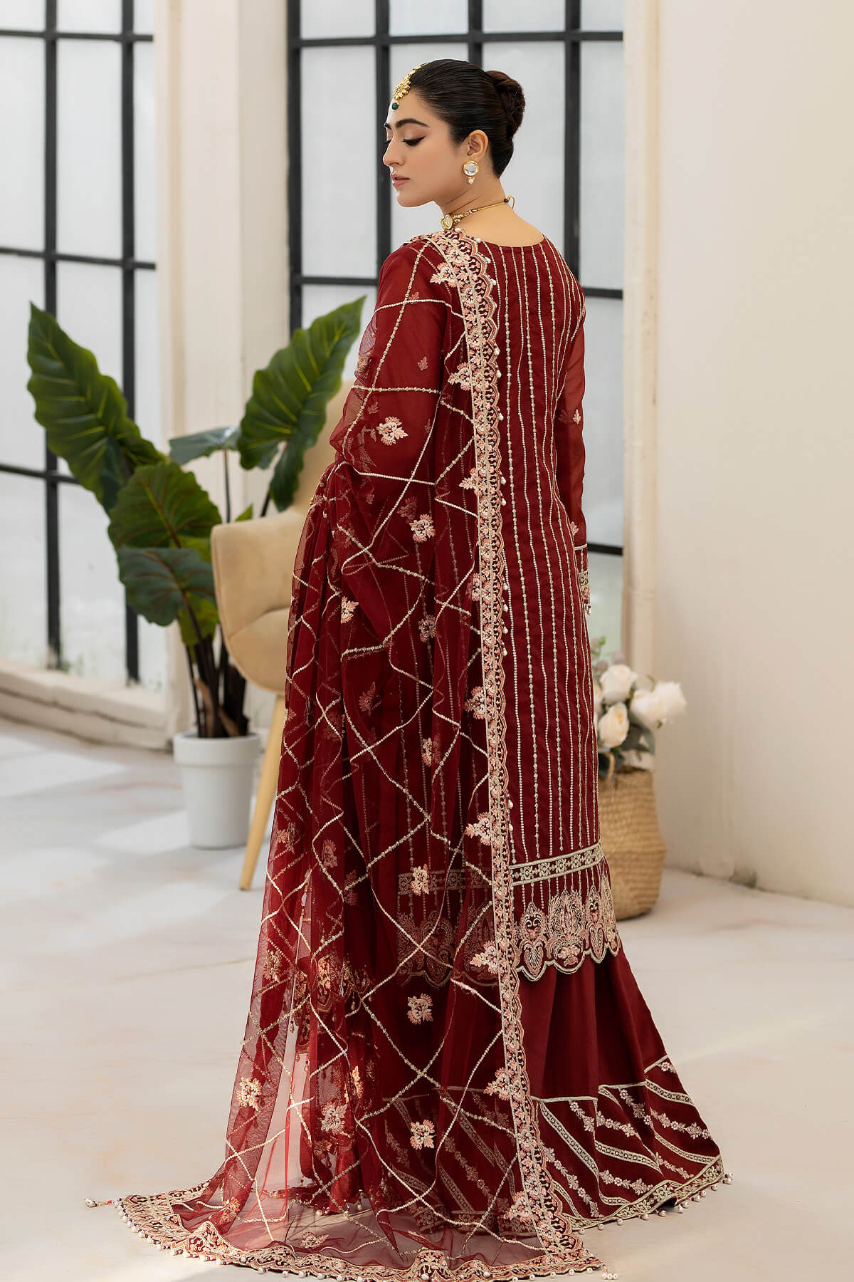 Raeesa Premium | DL-1015 Roseate Belle