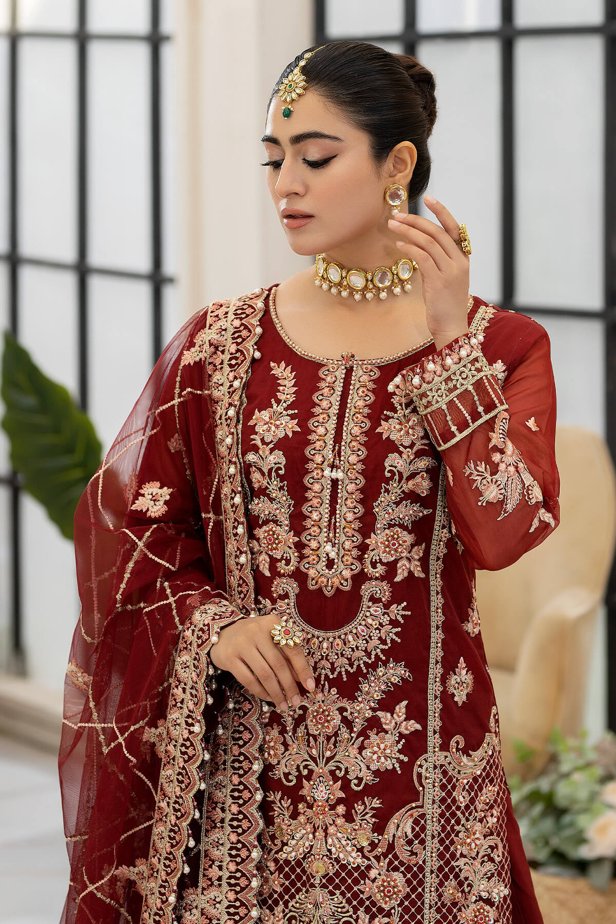 Raeesa Premium | DL-1015 Roseate Belle