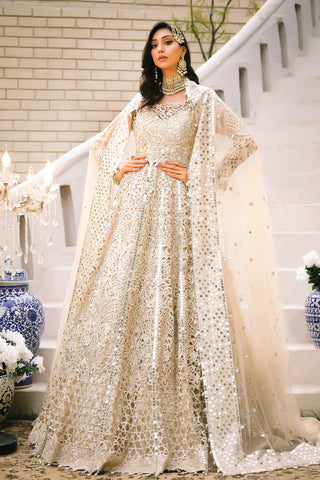 Raeesa Premium | Wajadan | WD-1 Pearl White