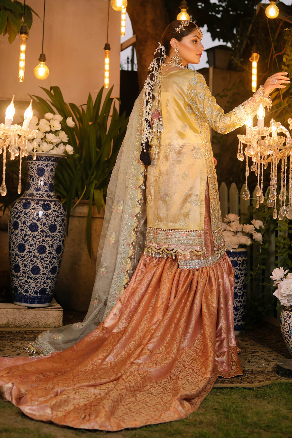 Raeesa Premium | Wajadan | WD-4 Lemon Chiffon