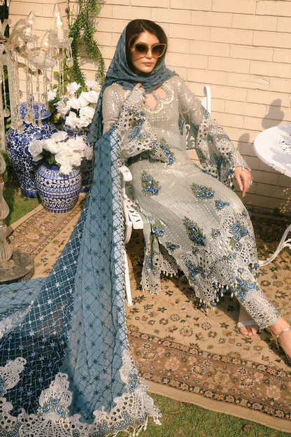 Raeesa Premium | Wajadan | WD-5 Silver Grey