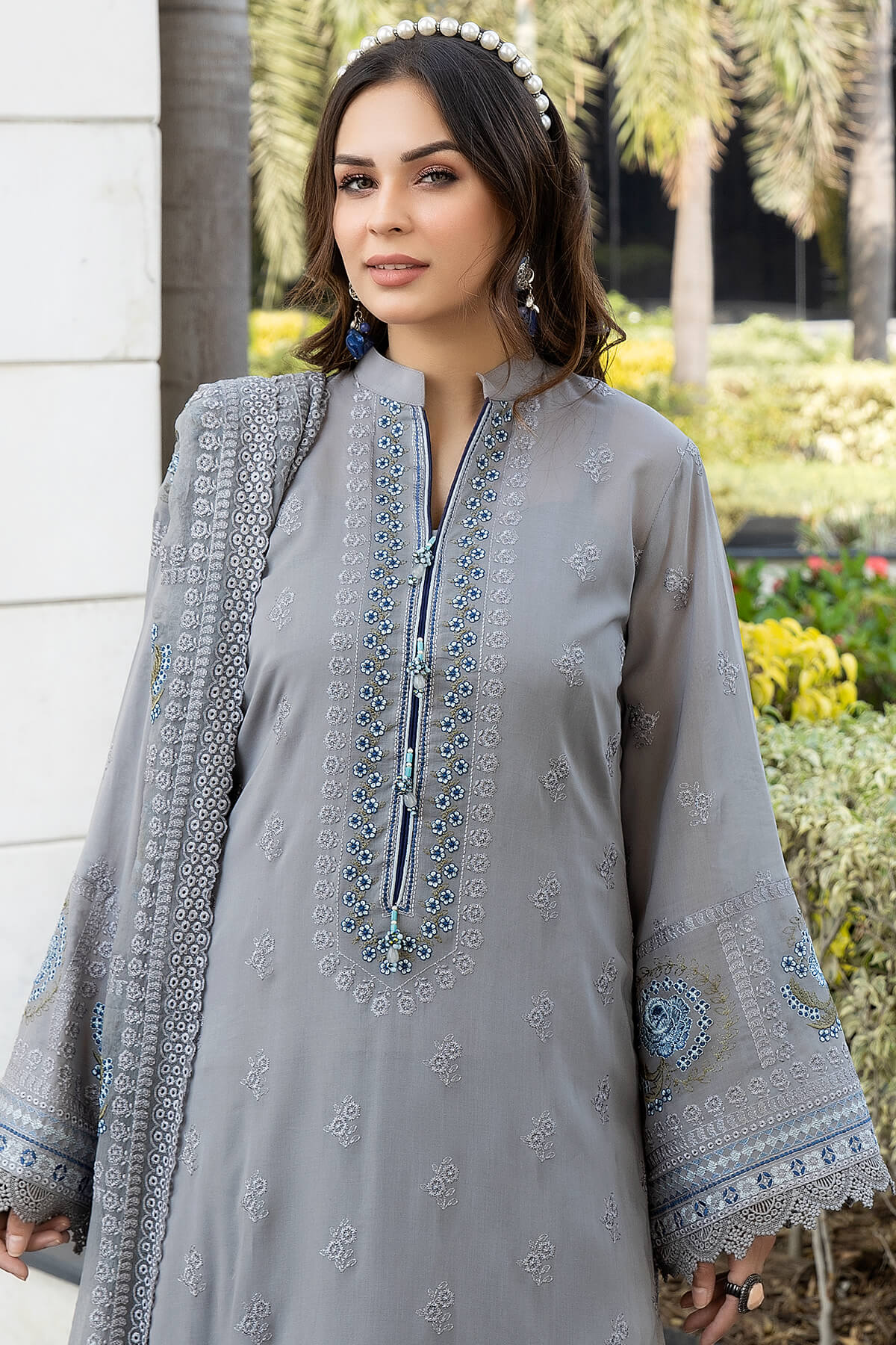 Dhee Rani | Luxury Embroidered Swiss Lawn | NFD-1015